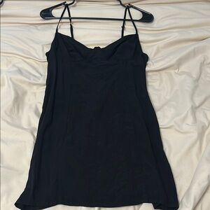 La Hearts Black Slip Dress
